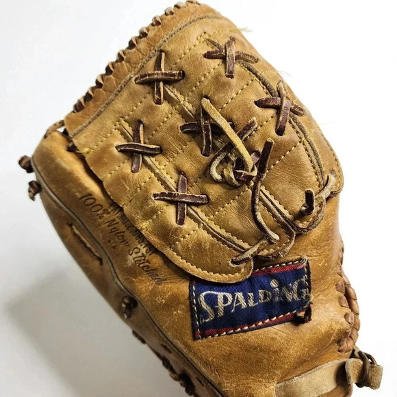 Vintage Spalding Professional Model Baseball Glove Full Back Mike Andrews LHT - Picture 6 of 12